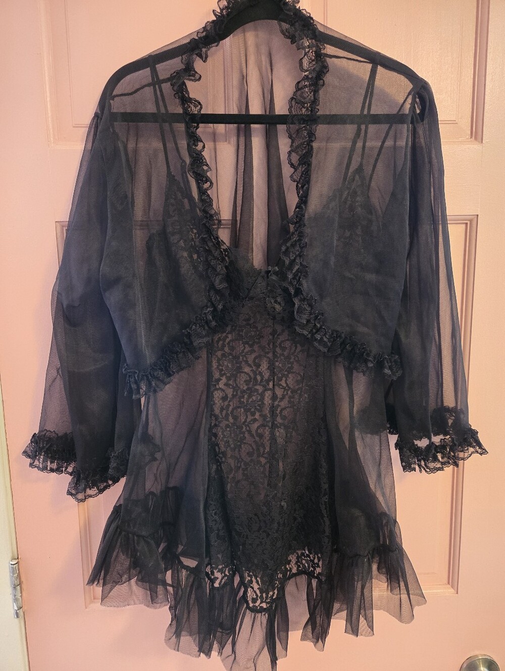 Sheer Bolero and Nightie Set